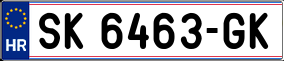 Trailer License Plate